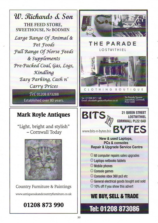 2014 Lostwithiel Carnival Programme Page 50